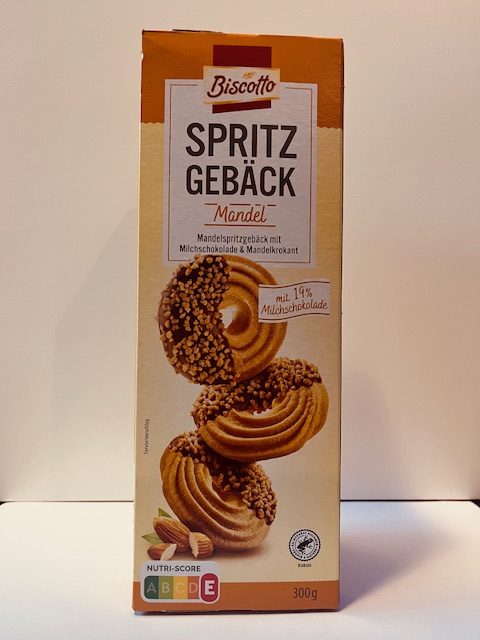 Spritzgebäck mit Mandeln